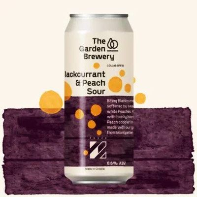The Garden Brewery Blackcurrant & Peach Sour (Prizm collab)