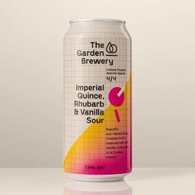 The Garden Brewery Imperial Croatian Quince, Rhubarb & Vanilla Sour