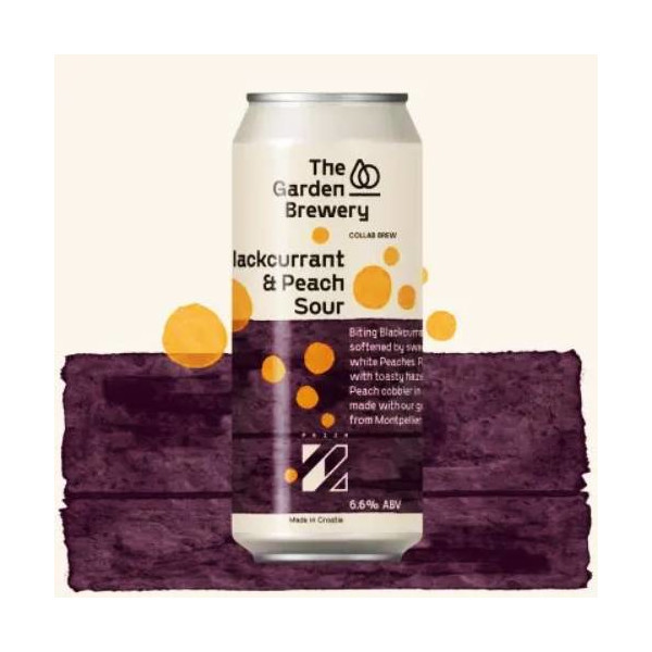 The Garden Brewery Blackcurrant & Peach Sour (Prizm collab)