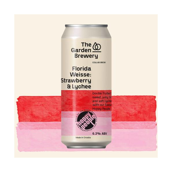 The Garden Brewery Florida Weisse: Strawberry & Lychee (Hoppy People collab)