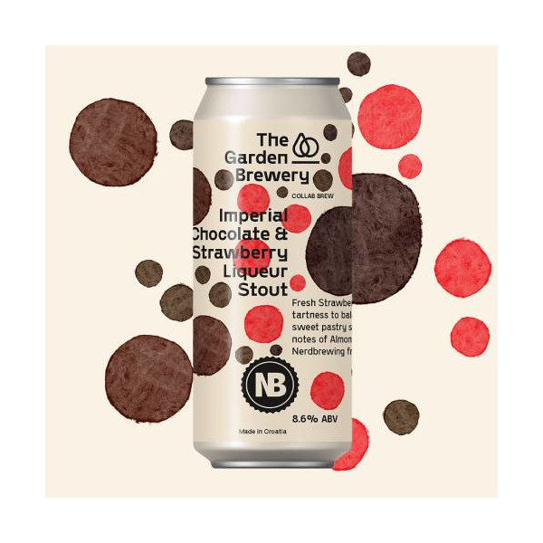 The Garden Brewery Imperial Chocolate & Strawberry Liqueur Stout (Nerdbrewing collab)